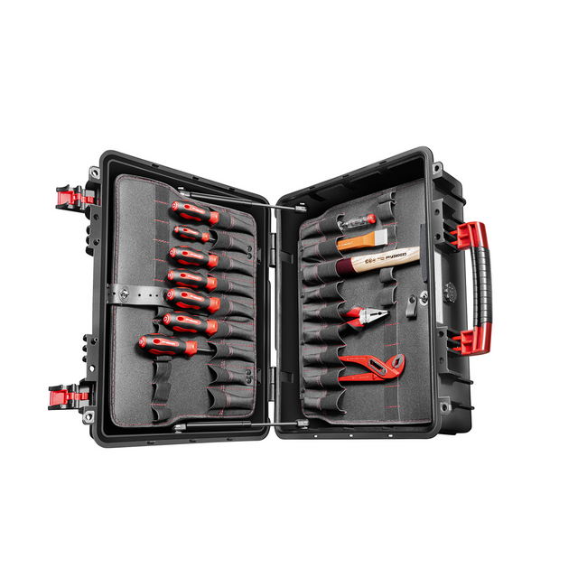Gedore RED Gereedschapskoffer MEISTER XL 101-delig: bitbox, dopsleutelset 1/4" 46-delig, ratelsleutels, tangen - R21652101