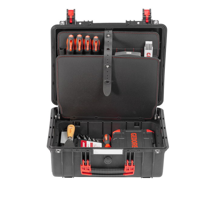Gedore RED Gereedschapskoffer MEISTER XL 101-delig: bitbox, dopsleutelset 1/4" 46-delig, ratelsleutels, tangen - R21652101