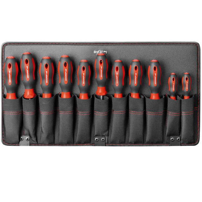 Gedore RED Gereedschapstrolley MEISTER XXL 124-delig, stof- en waterdicht, met wielen: bitbox, dopsleutelset, tangen - R21902124