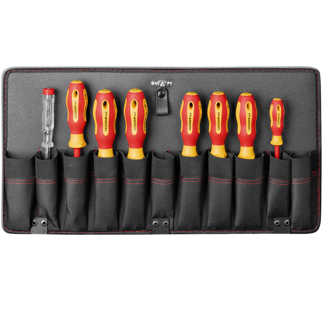Gedore RED Gereedschapstrolley sanitair 72-delig: pijpsnijder 3-35 mm, pijptang 1 1/2", VDE-schroevendraaiers, zaag - R21902072