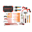 Gedore RED Gereedschapstrolley sanitair 72-delig: pijpsnijder 3-35 mm, pijptang 1 1/2", VDE-schroevendraaiers, zaag - R21902072