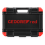 Gedore RED TX tool set 1/4" + 1/2" 75-piece: E4-E24 TX sockets, T7-T60 bits, screwdrivers, L-keys, box wrenches - R68003075