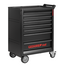 Gedore RED Werkstattwagen GEDMaster 999 x 790 x 470 mm mit 7 Schubladen, leer, 40 kg je Schublade, abschließbar, schwarz - R20202207