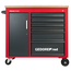 Gedore RED Werkstattwagen MECHANIC PLUS 988 x 431 x 935 mm, 6 Schubladen und Schrank, Holzarbeitsplatte, abschließbar - R20400006