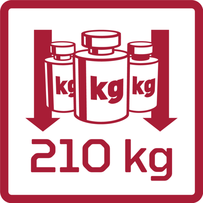 Gedore RED Werkstattwagen MECHANIC PLUS 988 x 431 x 935 mm, 6 Schubladen und Schrank, Holzarbeitsplatte, abschließbar - R20400006