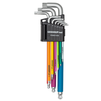 Gedore RED Haakse stiftsleutelset 6-kt IN 1.5-10 mm, 9-dlg