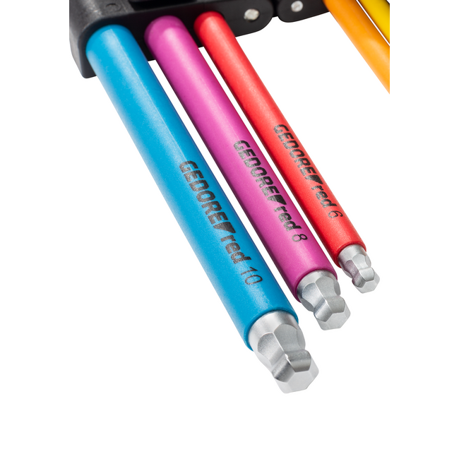 Gedore RED Haakse stiftsleutelset 6-kt IN 1.5-10 mm, 9-dlg