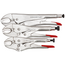 Gedore RED Griptangenset 7", 10" en 12" 3-delig, spanwijdte 35-60 mm, met ontgrendelhendel, chroom-vanadiumstaal - R27202003