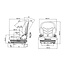 METARO Mechanically suspended forklift seat PVC with seat belt