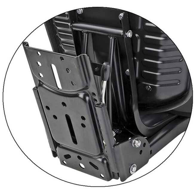 METARO Mechanisch geveerde trekker stoel PVC