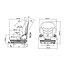 METARO Mechanisch gefederter Gabelstaplersitz PVC mit Gurt - Linde serie H12, H16, H18, H20, H25, H30