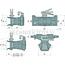 ROCKINGER Trailer hitch without plug - 787810D30006, 8003699, RO810D3000D | Rail width: 330 mm | Detent pin Ø: 25 mm | Guide width: 32 mm | Connecting pin: 31,5 mm | Load capacity: 2000 kg | D-value: 97,1 kN | Colour: Black