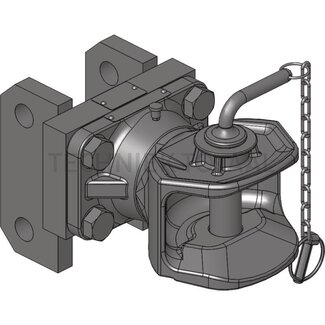 Scharmüller Koppeling trekbek afneembaar met console, 82,4 kN, werklengte 211 mm