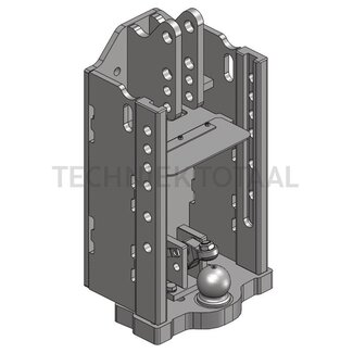 Scharmüller Drawbar frame standard K80 330/25/32 mm, 3000 kg Deutz-Fahr, Fendt