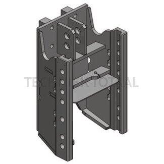 Scharmüller Hitch support 330/25/32 mm, 2000 kg, black MB-Trac 1100