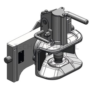 Scharmüller Automatic jaw rail width 320 mm, coupling pin 38 mm