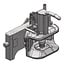 Scharmüller Zugmaul Automatisch - 777033203271, 3.3203.271-A02, 03.3203.271-A02 | Schienenbreite: 320 mm | Rastbolzen Ø: 25 mm | Führungsbreite: 38 mm | Kuppelbolzen: 38 mm | Stützlast: 2000 kg | D-Wert: 82,4 kN | Farbe: Schwarz | Beschreibung: Höhenverstellbar mit H
