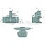 Scharmüller Inner part - 777033293221, 3.3293.221-A02, 03.3293.221-A02 | Rail width: 330 mm | Detent pin Ø: 20 mm | Guide width: 30 mm | Connecting pin: 38 mm | Load capacity: 2000 kg | D-value: 82,4 kN | Colour: Black | Description: Height adjustable with handle | D