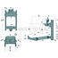 Scharmüller Anhängebock HVLB W325 JSV Unimog U1000, U1200, U1400 Typ 424, 427 120/145x88