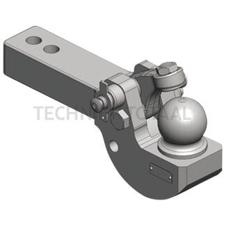 Scharmüller Pick-Up Hitch inzetstuk 80 schacht 60 x 80 mm, 417 mm, boring 26 mm