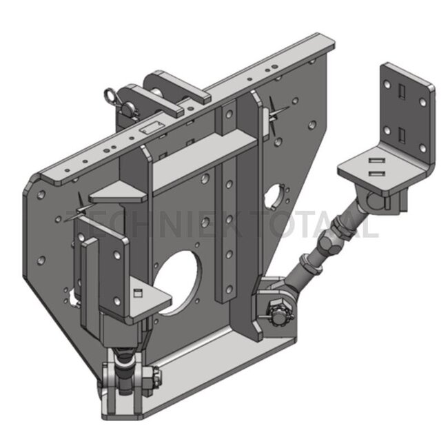 Scharmüller Trekhaakframe 2000 kg, aanhangerlast 24000 kg, Unimog U1300 | 34.437.000.0-A02, 344370000A02