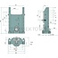 Scharmüller Trekhaakframe K80 330/25/32 - breedte 330 mm - 4000kg - JD-groen - John Deere - 77700158832
