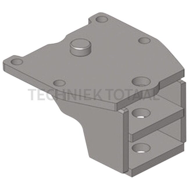 Scharmüller Zugpendelkonsole 200 x 100 mm, Bohrung M20, Innenweite 124 mm, schwarz