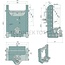 Scharmüller Bearing support K80® HVLB W390 S32 - 77700169811-A17 | suitable for: John Deere | Series: 6R 6230 - 6250 (Tier 4 Final) MY18 | Category: Bearing supports | Version: Standard | Colour: JD green | D-value: 120,2 kN | Guide width: 32 mm | Rail width: 390 mm