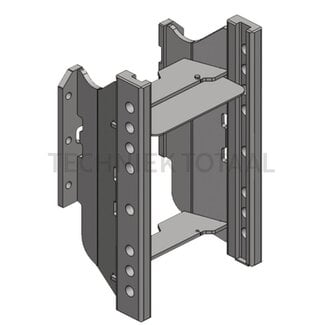 Scharmüller Trekhaakframe standaard 330/25/32 mm, 2000 kg, CNH donkergrijs