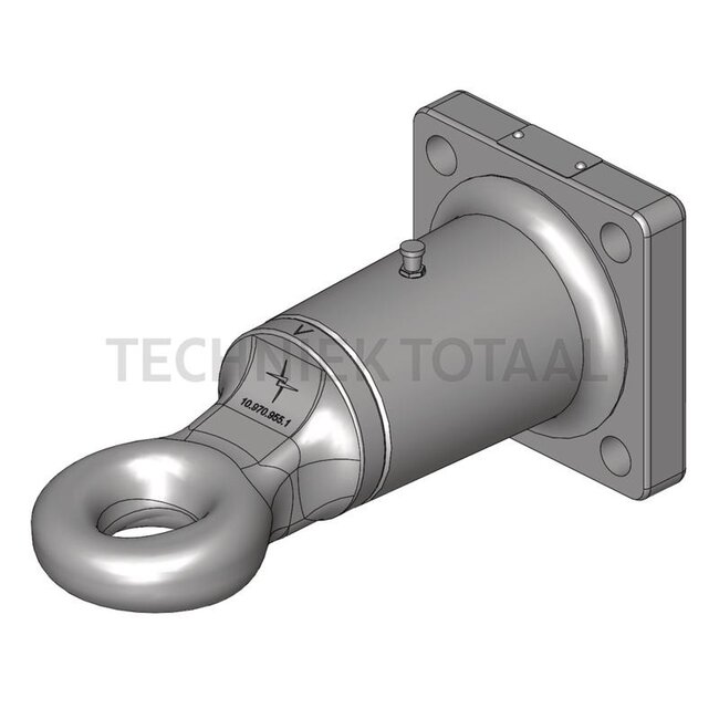 Scharmüller Trekoog Ø 50 mm ring draaibaar, 4-gaats 120 x 120 mm, M20, 290 mm
