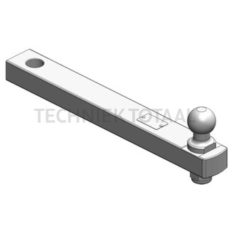 Scharmüller Dissel 250 kg, D-waarde 32 kN, 496 mm, ISO-50, Kioti grijs