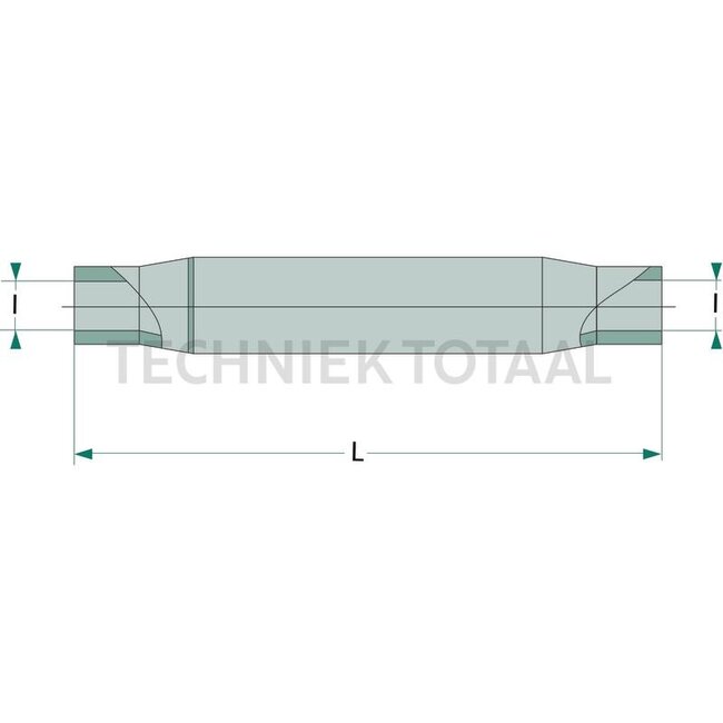 GRANIT Bush - 20012255 | Version: Without grease nipple | I: M30 x 3,5 mm | L: 610 mm