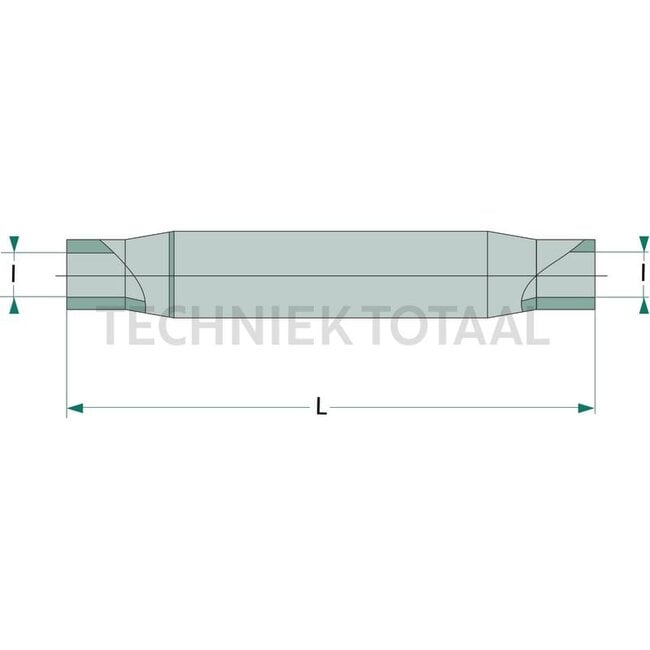 GRANIT Sleeve without grease nipple M30 x 3,5, 730 mm