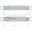 GRANIT Sleeve without grease nipple M30 x 3,5, 730 mm