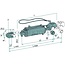 Walterscheid Hydraulische topstang vanghaak cat. 3, 562 - 747 mm, slag 185 mm | 1206176