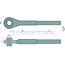 GRANIT Threaded spindle 230¬†mm long - 20012008, AL159962 | I: M36 x 4 mm | Version: Left-hand thread | A: 32 mm | B: 130 mm | C: 51 mm | G: 270 mm | D: 96 mm | F: 180 mm | Category: 3 / 32