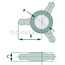 CBM Lock nuts (set of 4) - 712CA30, 20006030, 020006030 | A: M30 x 3 mm | B: 45 mm | C: 18,5 mm