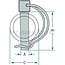 Rohrklappstecker 8 x 40 mm verzinkt