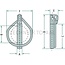 GRANIT DIN-Klappstecker Satz 17 x 75 - 10 Stück - 20001162200/10 | Ausführung: verzinkt | A: 15,5 mm | B: 60 mm | C: 75 mm | D: 96 mm | E: 22 mm | F: 77 mm