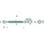 GRANIT Mechanical top link - 20002032, 47057643, 87677348, 21054004, 021054004 | I: M30 x 3,5 mm | A cat.: 2 / 25,4 | B cat.: 2 / 25,4 | D: 605 / 815 mm | Thread: M30 x 3.5 | Type: Tail hook/ball joint | Top link type: mechanical