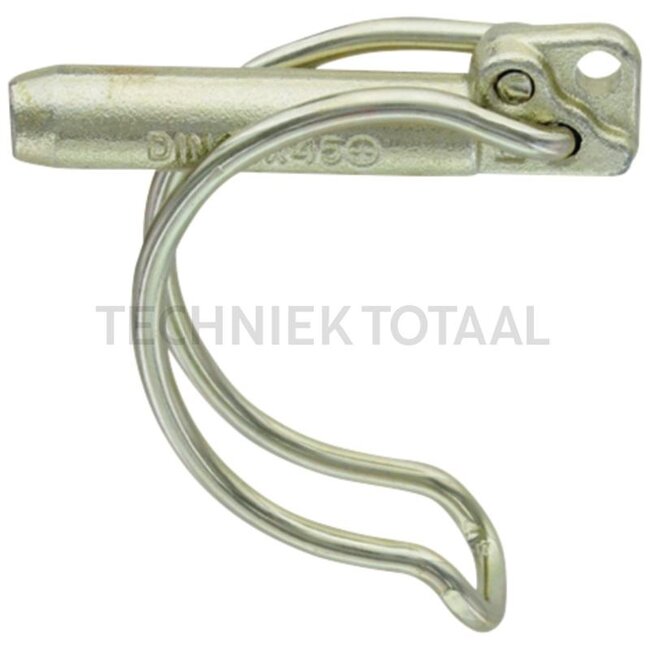 GRANIT Rohrklappstecker 12 x 45 - 20006122500 | A: 11,5 mm | B: 40 mm | C: 45 mm | D: 62 mm | E: 15 mm | F: 20 mm | Ausführung: verzinkt