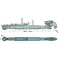 GRANIT Mechanical top link cat. 2, 627 - 917 mm, M30 x 3