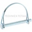 GRANIT Rohrvorstecker - 200233385, 233385 | Ausführung: verzinkt | A: 8 mm | B: 70 mm | C: 60 mm