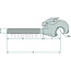 GRANIT Tail hook - 20012012, AL159964, AL77576 | Version: Right-hand thread | Category: 3 / 60 | I: M36 x 4 mm | A: 300 mm | B: 130 mm | C: 126 mm