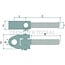 CBM Gaffelkop met spindel 25,4 x 241 mm Cat. 2