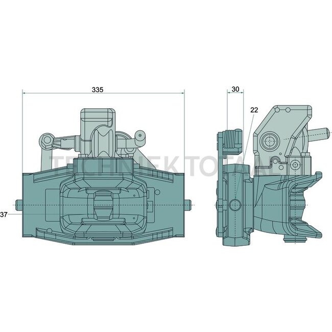 Walterscheid Trekhaak - 770KU2000/335NB, 8004182, 0000615200, 04422037