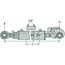 GRANIT Hydraulische topstang Cat. 2 - 727 / 1037 mm