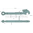 CBM Mechanische topstang Cat. 2 - 530 / 770 mm