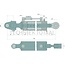 GRANIT Hydraulischer Oberlenker - 20000240, FI-GE-08L9/16U-B-W3, 217567, 6020000240, 8021L08105 | Oberlenkertyp: hydraulisch | Bauart: Gabelgelenk / Kugelgelenk | A Kat.: 3 / 32 | B Kat.: 28 | F: 640 / 900 mm | Hub: 260 mm | Kolbenstangen-Ø D: 45 mm | Zylinder-Ø