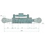 GRANIT Hydraulic top link cat. 2/2, 620 - 931 mm, stroke 311 mm, Ø 63 mm | 8V16S2000, 6020000214, 211508